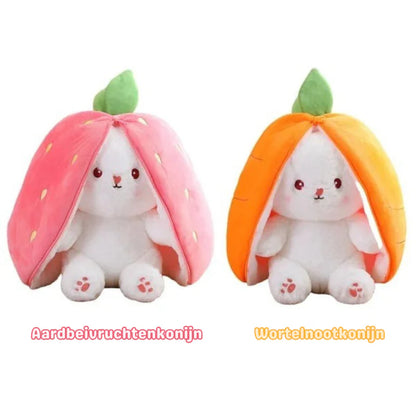 Strawberrybunny – Aardbei & Wortel Veranderbare Plysch Kanin