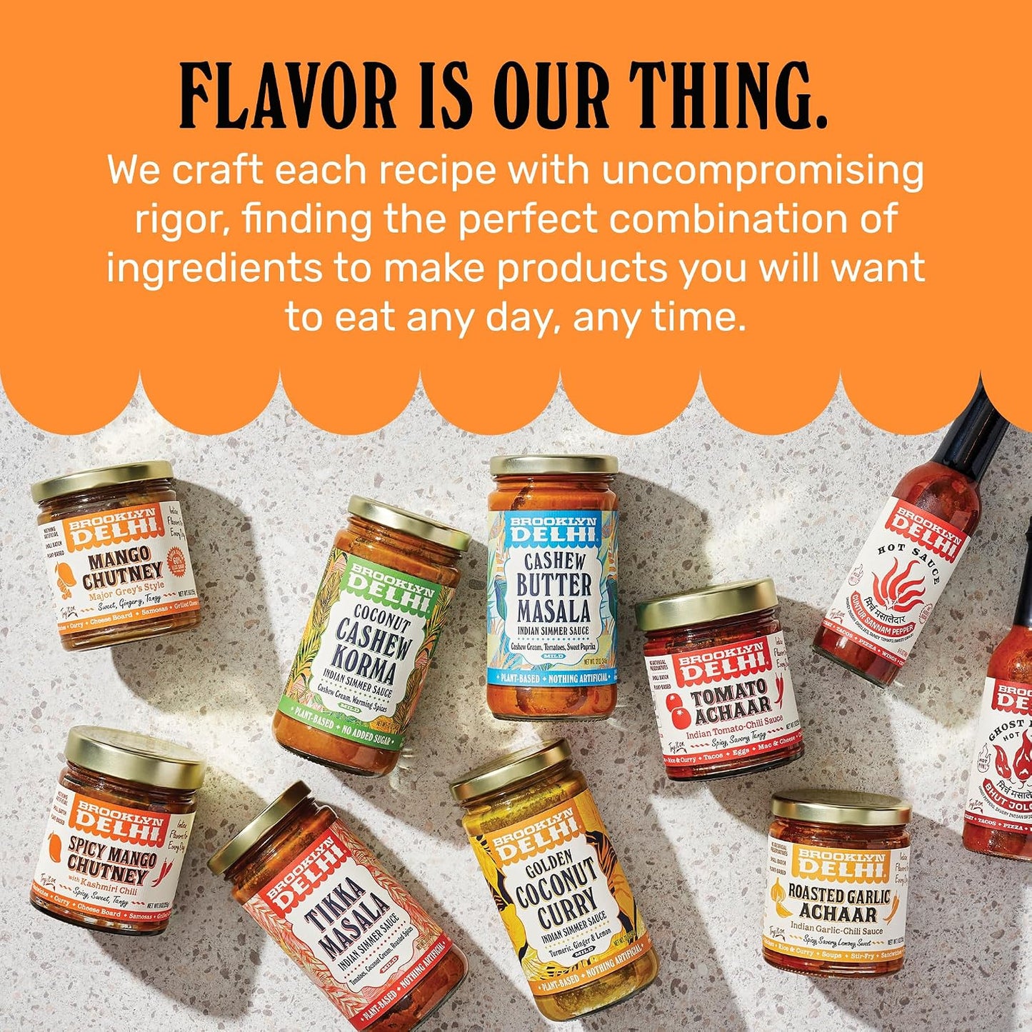 Mango Chutney - 9 Ounces - Made with Ripe Mangos, Golden Raisins, Fresh Ginger, Garam Masala, and Lemon Juice for a Nice Sour Note - Vegan - No Artificial Additives