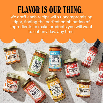 Mango Chutney - 9 Ounces - Made with Ripe Mangos, Golden Raisins, Fresh Ginger, Garam Masala, and Lemon Juice for a Nice Sour Note - Vegan - No Artificial Additives