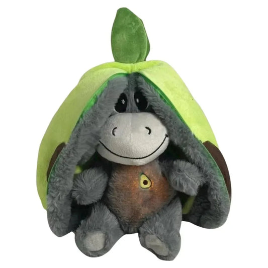 Creative 12.6Inch Luminous Breathing Doll Plush Strawberry Breathing Stuffed Doll Soft Donkey Cartoon Plush Doll Birthday Gift