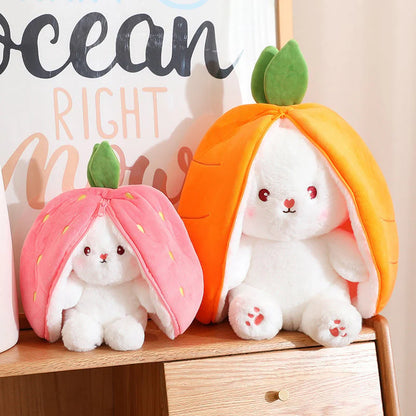 Strawberrybunny – Aardbei & Wortel Veranderbare Plysch Kanin
