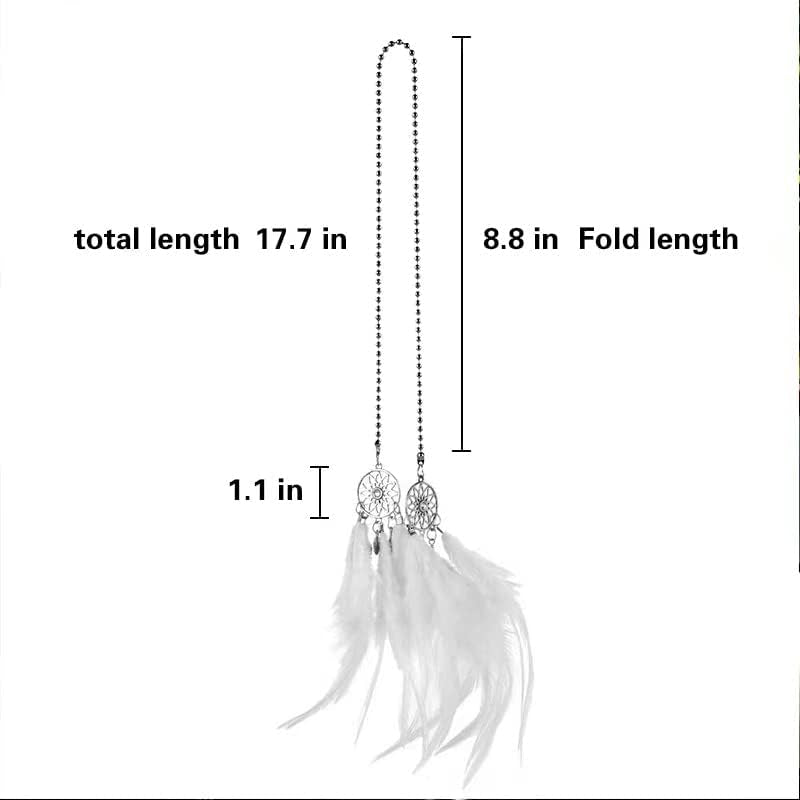 Dream Catcher Car Interior Rearview Hanging Decor Car Decorations for Women Feather Boho Hanging Decorations(Pink)