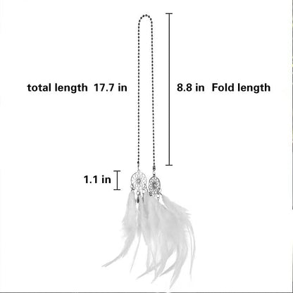 Dream Catcher Car Interior Rearview Hanging Decor Car Decorations for Women Feather Boho Hanging Decorations(Pink)