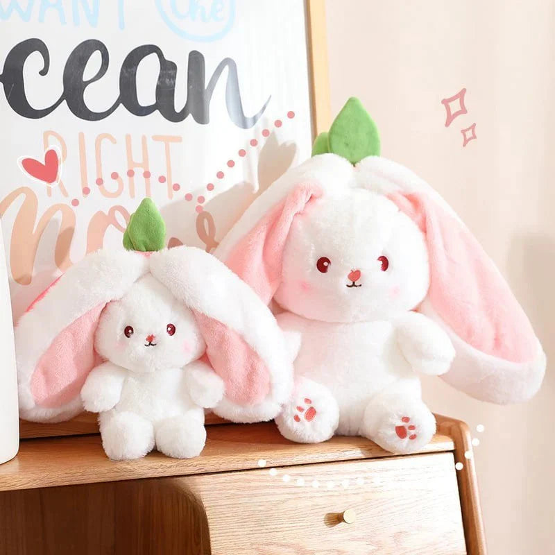 Strawberrybunny – Aardbei & Wortel Veranderbare Plysch Kanin
