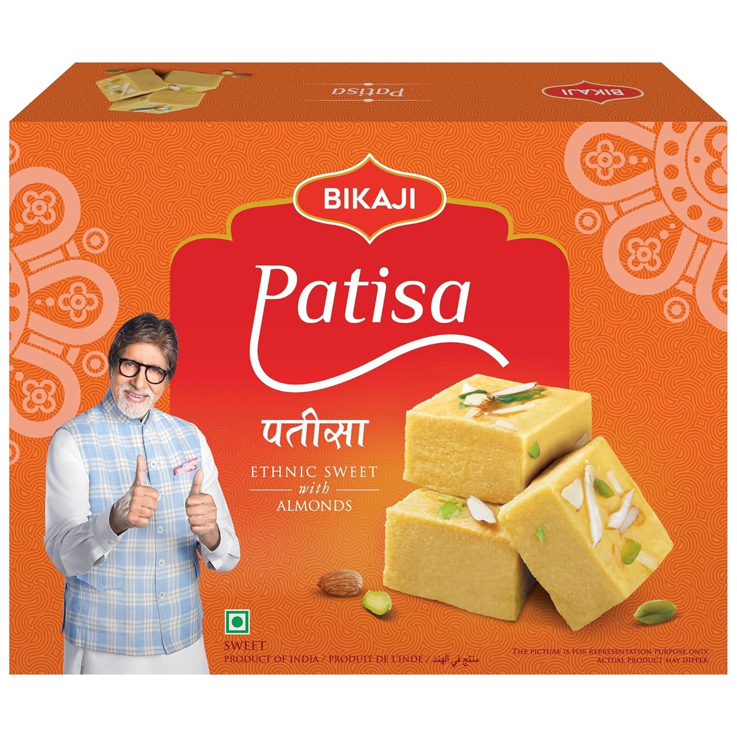 Patisa 400G & Soan Papdi Manbhawan 450G Combo | Ready to Eat Indian Namkeen | Crunchy Bar Snack, Tea-Time Munchies & Party Mix | Authentic Munching Pack for Sharing & Everyday Snacking