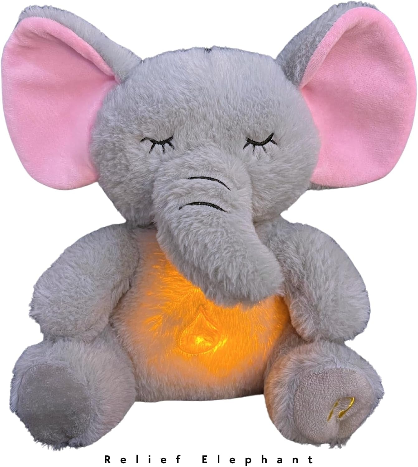 Anxiety Relief Koala Elephant, Breathing Teddy Anxiety Bear with Calming Music, Lights, Sleeping Otter Plush, Soothing Elephant for Adults & Kids, Stress Relief Stuffed Animal